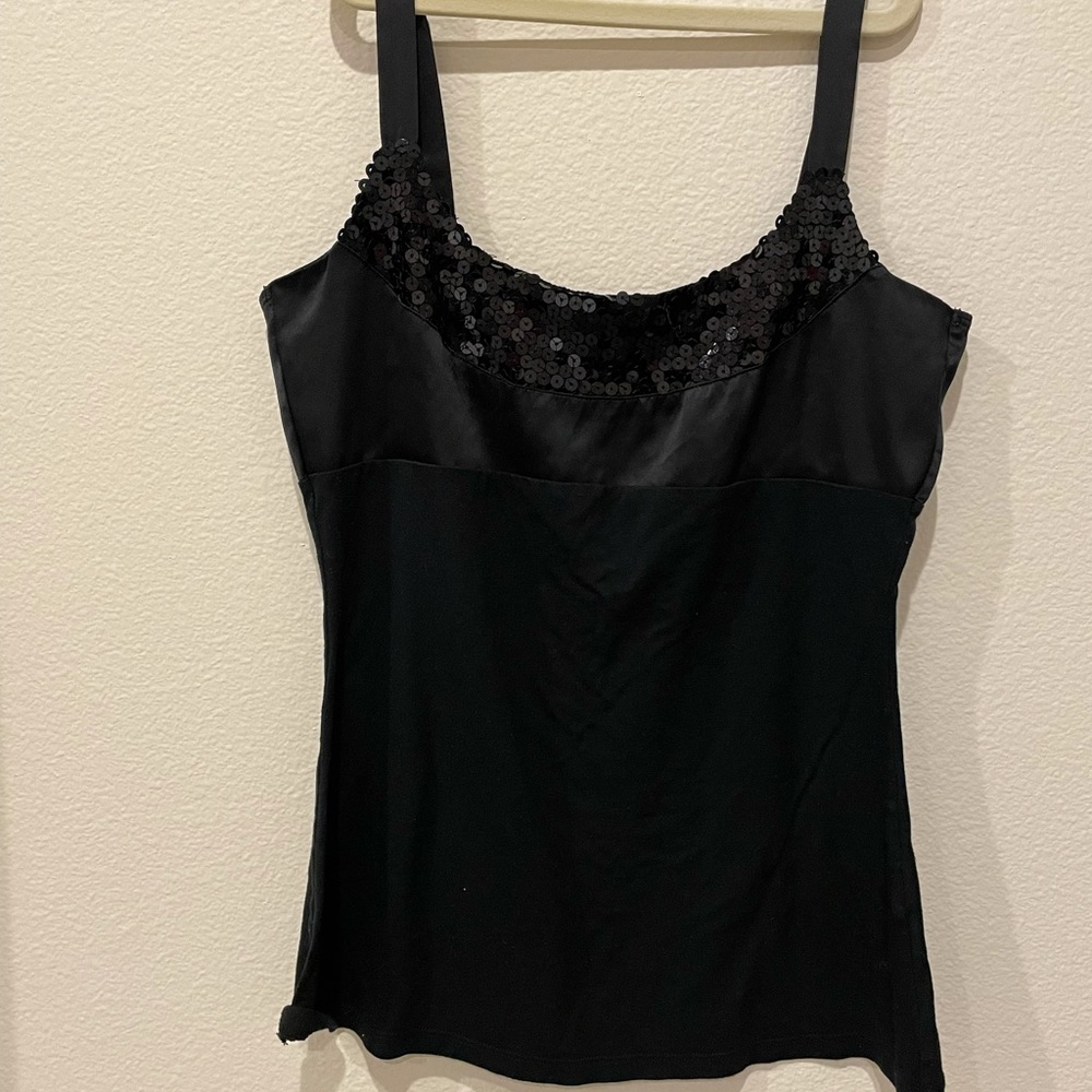 The Limited - Black cami top, XS, adjustable straps